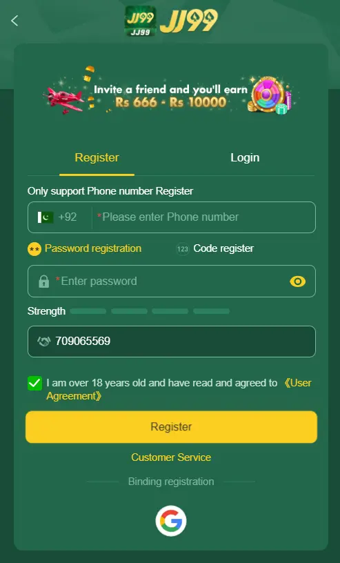 jj99 registration